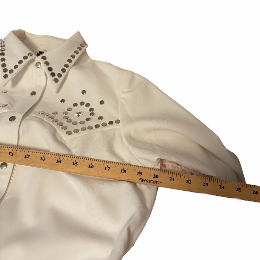 Vintage Sir James Maxi White Western-Style Button-Up Dress -Size 14/Large - Picture 9 of 16
